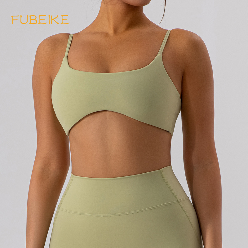 Pilate Yoga Workout - FUBEIKE ضيق الظهر اليوغا الصدرية عارية