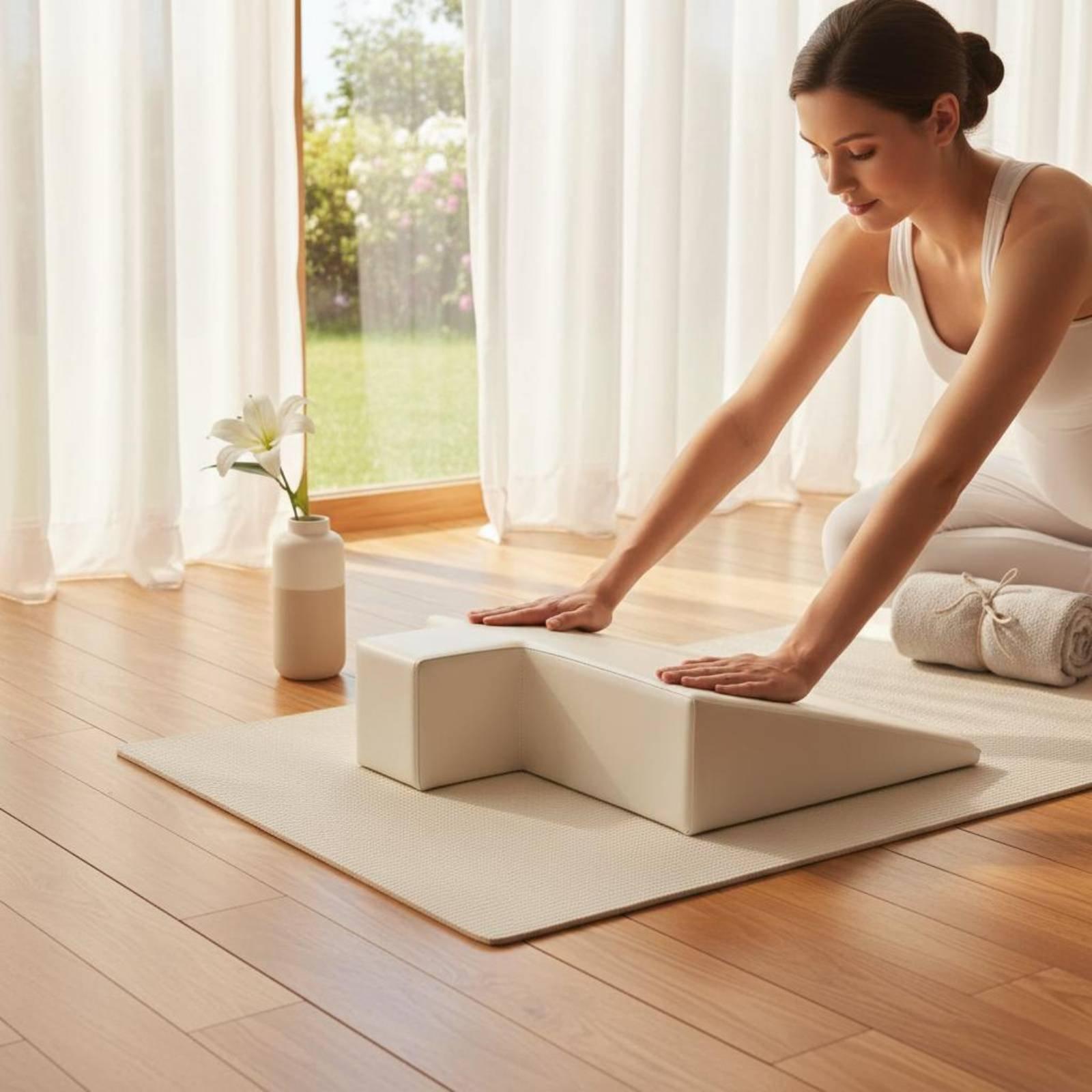 Pilates Yoga Pregnancy - وسادة دعم للحوامل من الفوم الممتاز،