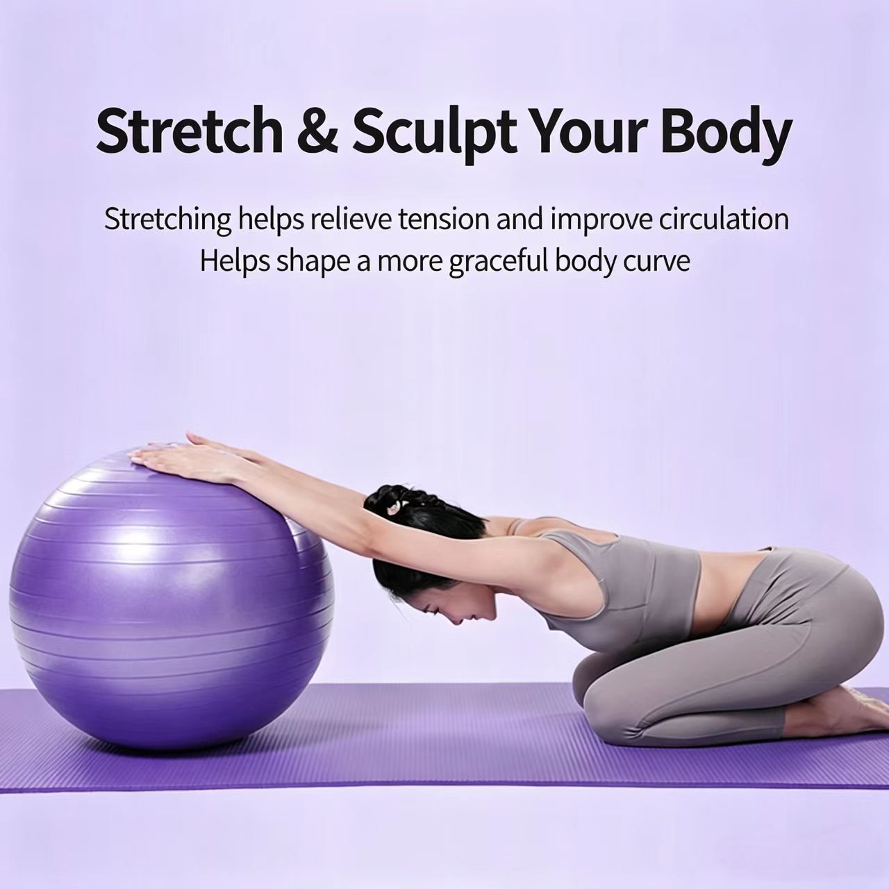 كرة يوغا/بيلاتس من البولي فيني - مراجعة Pilates Yoga Pregnancy وسعره