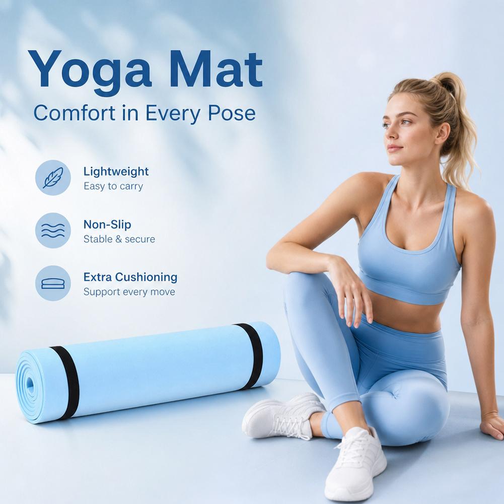 1/2 قطعة من سجادة اليوغا السمي - مراجعة Pilates Yoga Matte وسعره