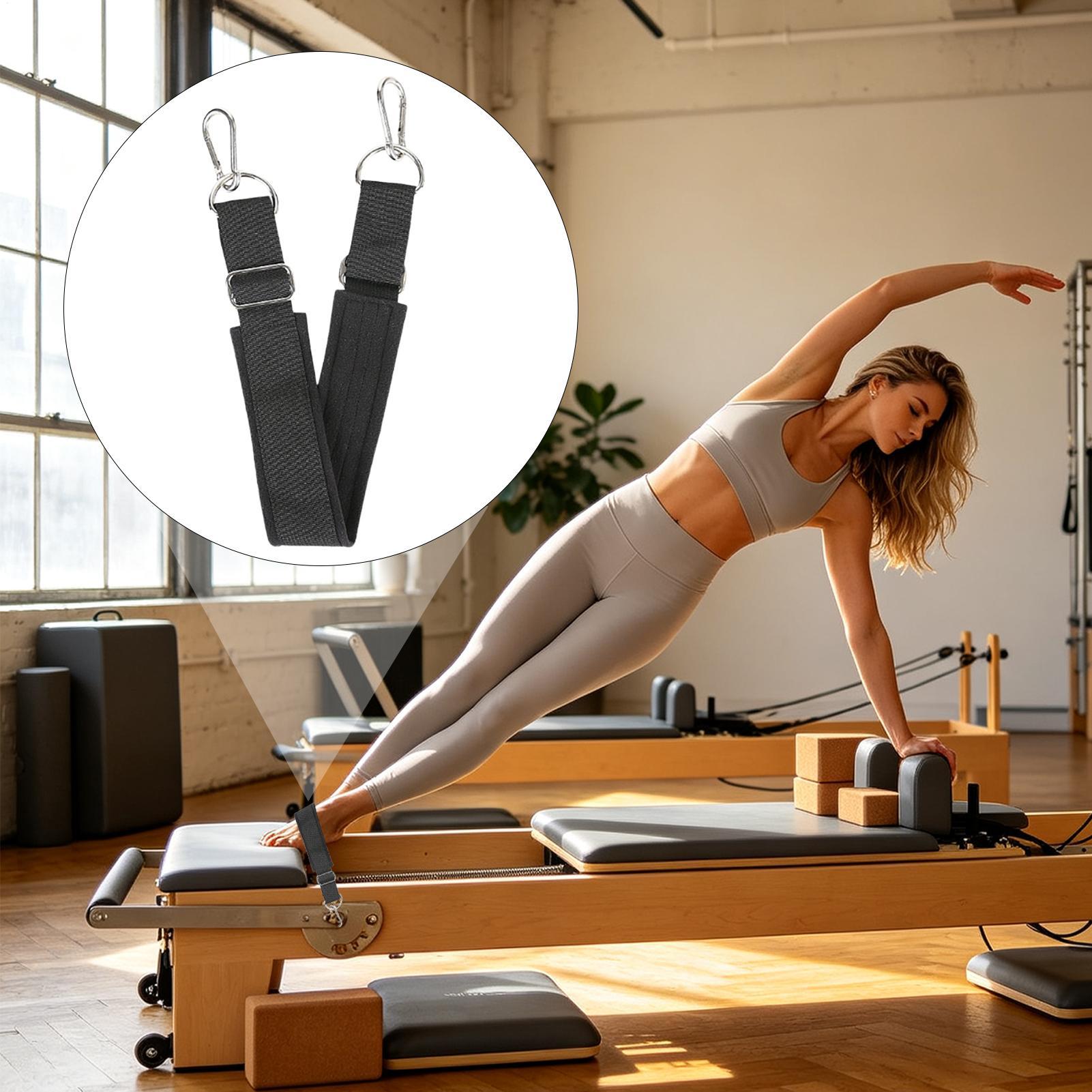 حزام قدم ريفورمر مزدوج الحلقات - مراجعة Pilates & Yoga Reversible Mockneck Sweatshirt وسعره